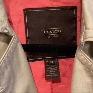 Coach Tan Trench Coat